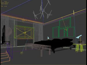 stylish master bedroom design 08 3D Model
