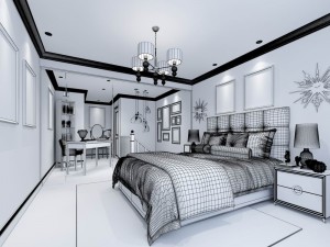 stylish master bedroom design 09 3D मॉडल