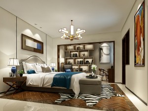 stylish master bedroom design 10 3D 모델