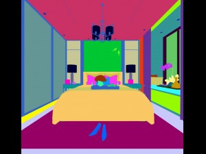 stylish master bedroom design 11 3D मॉडल