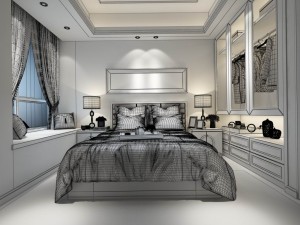 stylish master bedroom design 13 Modelo 3D