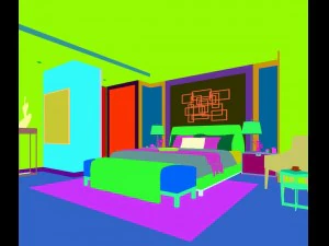 stylish master bedroom design 14 3D Model