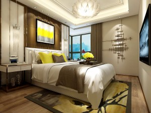 stylish master bedroom design 15 3D Model