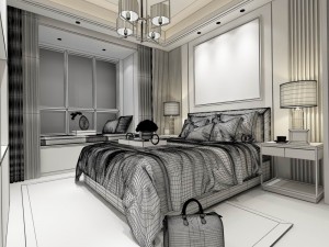 stylish master bedroom design 16 3D Model