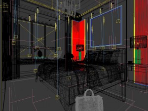 stylish master bedroom design 16 3D Model