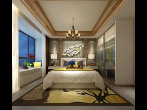 stylish master bedroom design 17 3D Model