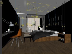 stylish master bedroom design 19 Modelo 3D