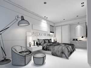 stylish master bedroom design 21 3Dモデル