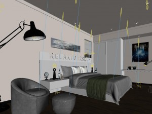 stylish master bedroom design 21 3Dモデル