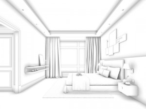 stylish master bedroom design 22 Model 3D