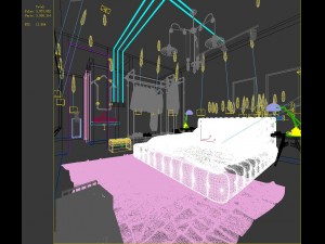 stylish master bedroom design 25 3D Model