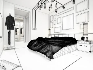 stylish master bedroom design 26 3D Model