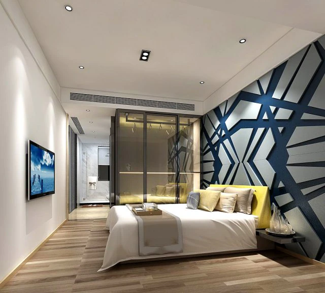 stylish master bedroom design 27 3D Model .c4d .max .obj .3ds .fbx .stl .blend