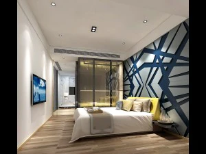 stylish master bedroom design 27 3D Model