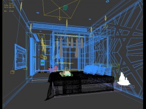 stylish master bedroom design 27 Model 3D