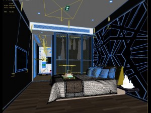 stylish master bedroom design 27 Model 3D