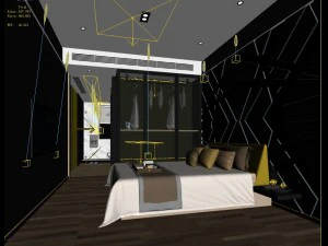 stylish master bedroom design 27 3D Model