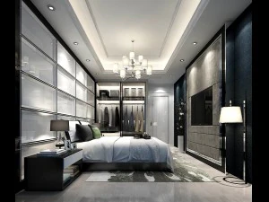stylish master bedroom design 29 3D Model