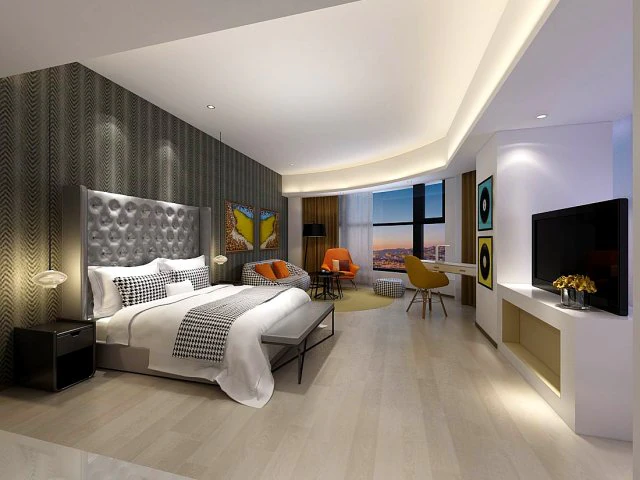 stylish master bedroom design 30 3D Model .c4d .max .obj .3ds .fbx .stl .blend