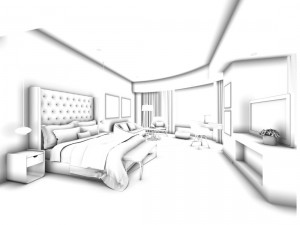 stylish master bedroom design 30 3D 模型