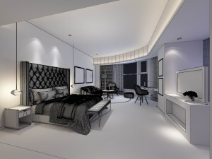 stylish master bedroom design 30 3D 模型