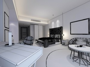 stylish master bedroom design 30 3D 模型