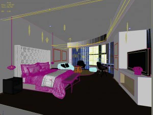 stylish master bedroom design 30 3D Model