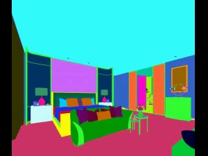 stylish master bedroom design 32 3D Model
