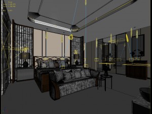 stylish master bedroom design 32 3D 模型