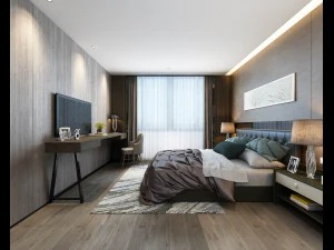 stylish master bedroom design 34 3D Model