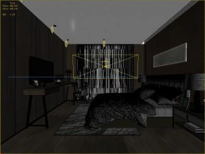 stylish master bedroom design 34 3D Model