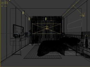 stylish master bedroom design 34 3D Model