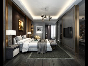 stylish master bedroom design 35 3D Model
