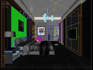 stylish master bedroom design 35 3D Model