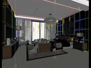 stylish master bedroom design 37 3D Model