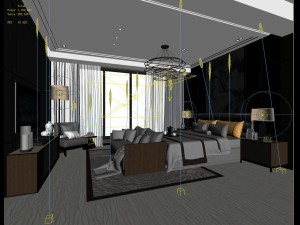 stylish master bedroom design 37 Modèle 3D