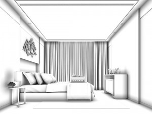 stylish master bedroom design 38 3D-Modell