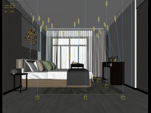 stylish master bedroom design 38 3D-Modell