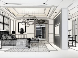 stylish master bedroom design 40 3D Model