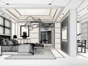 stylish master bedroom design 40 3D Model
