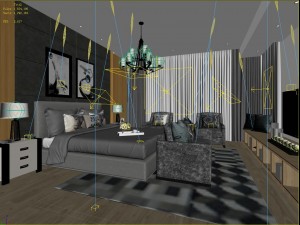 stylish master bedroom design 41 3D 모델