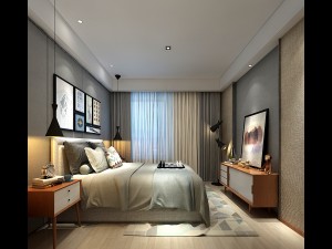 stylish master bedroom design 42 3D Model