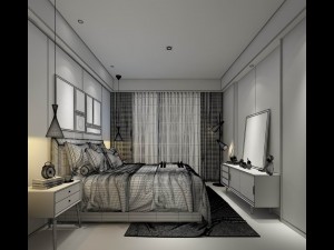 stylish master bedroom design 42 3D Модель