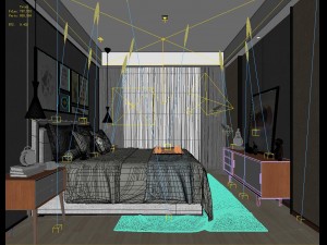 stylish master bedroom design 42 3D Модель