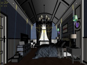 stylish master bedroom design 43 Model 3D