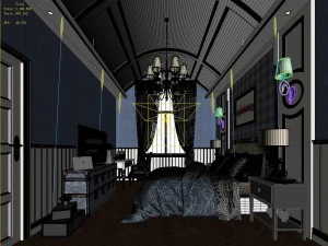 stylish master bedroom design 43 3D Model