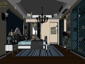 stylish master bedroom design 44 Modelo 3D