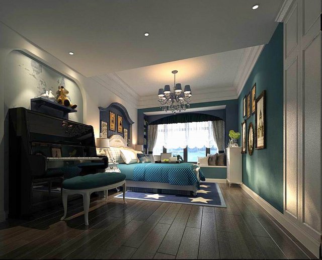 stylish master bedroom design 45 Modèle 3D .c4d .max .obj .3ds .fbx .stl .blend 