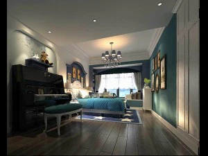 стильный дизайн главной спальни 45 3D Модель