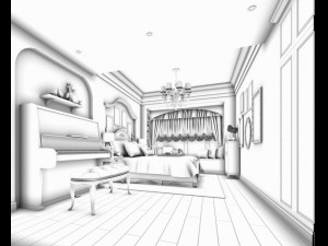stylish master bedroom design 45 Modèle 3D
